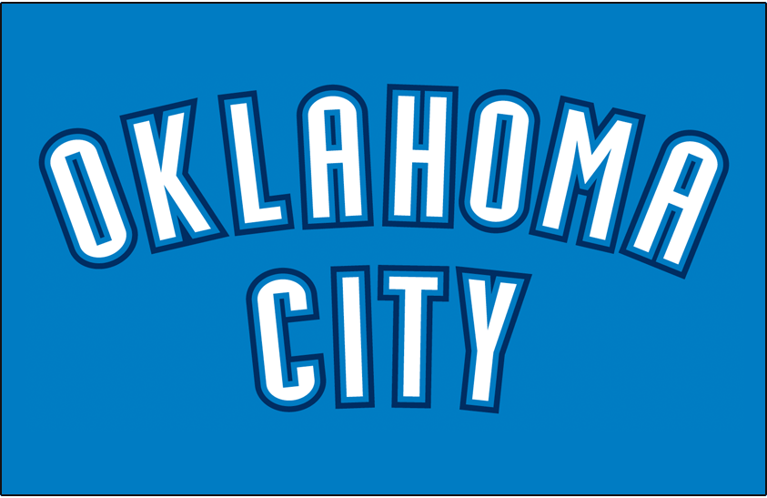 Oklahoma City Blue 2015-Pres Jersey Logo iron on transfers for T-shirts